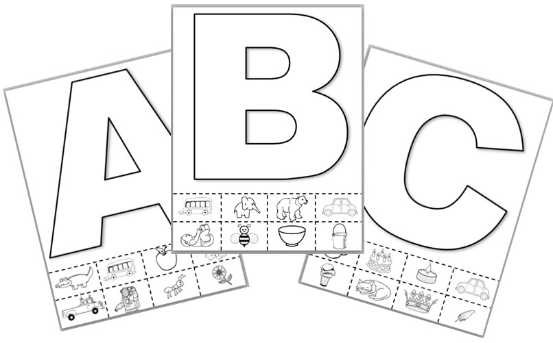 ABC Picture Sort Worksheets